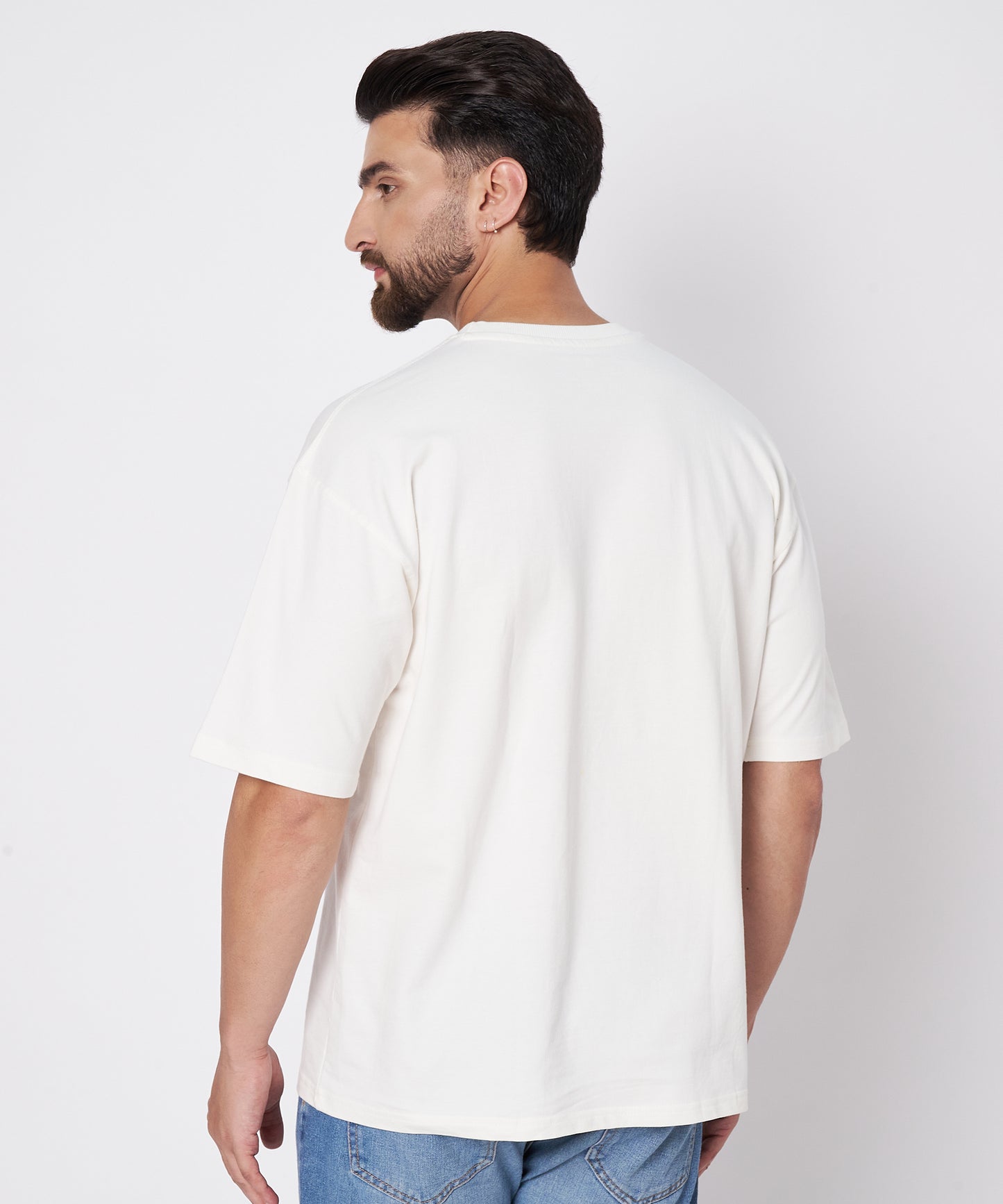The Shoreline XO Tee – Unisex Oversized T-Shirt with Hand Embroidery & Crochet | Ocean Whispers Collection