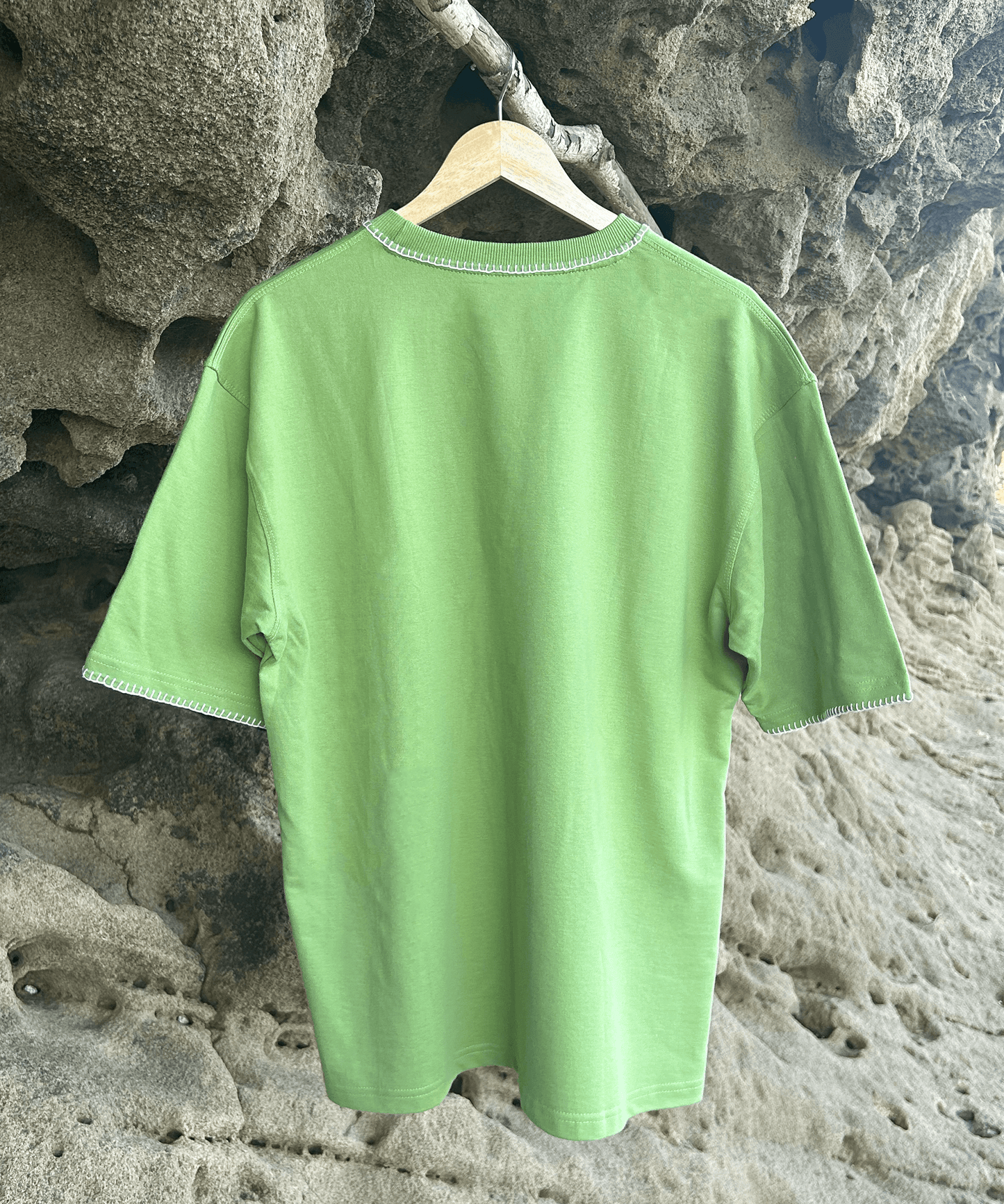 The Ocean Crest Tee – Unisex Oversized Fit with Hand Embroidery & Crochet | Ocean Whispers Collection - Hoot n' Wink