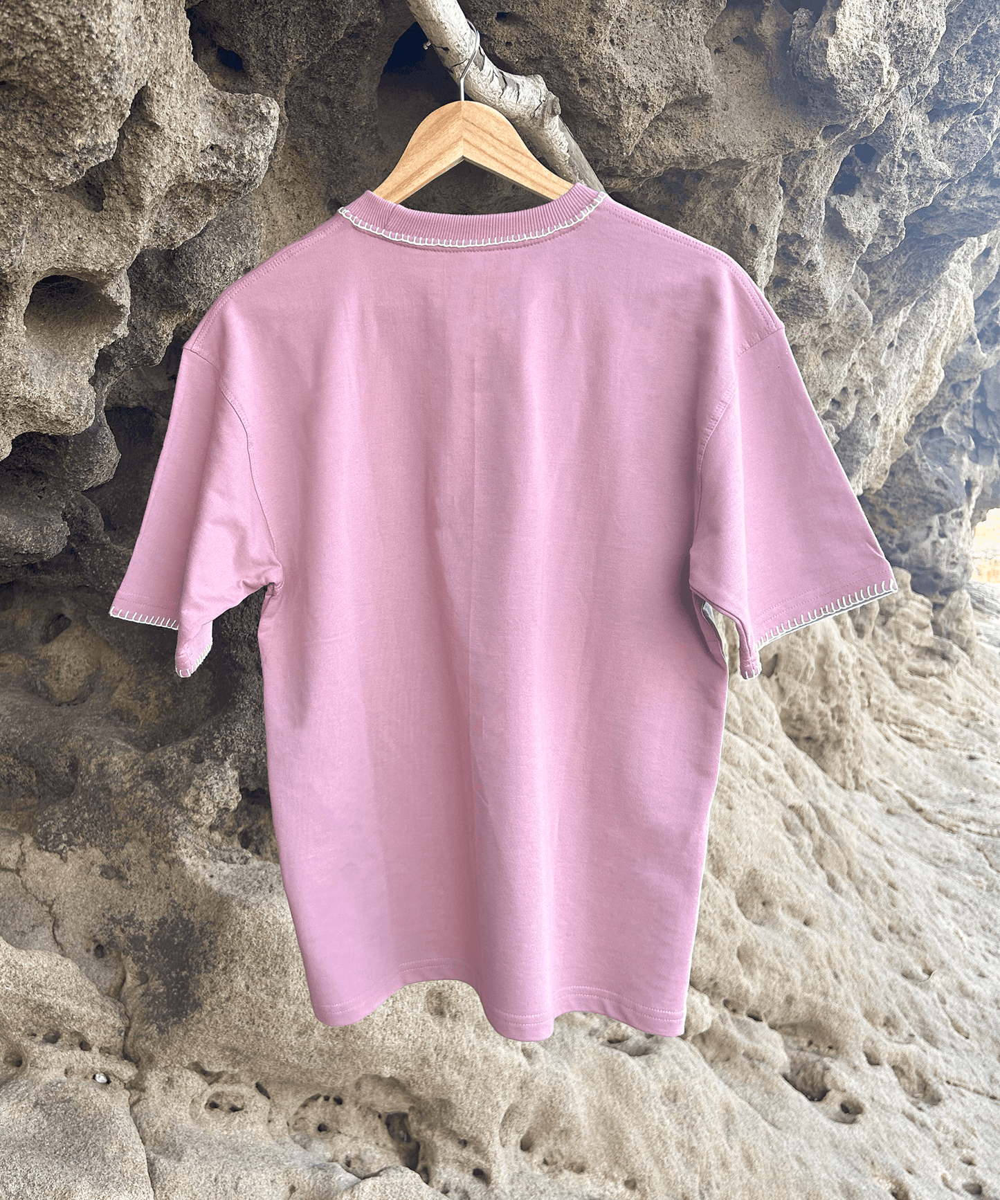 The Ocean Crest Tee – Unisex Oversized Fit with Hand Embroidery & Crochet | Ocean Whispers Collection - Hoot n' Wink