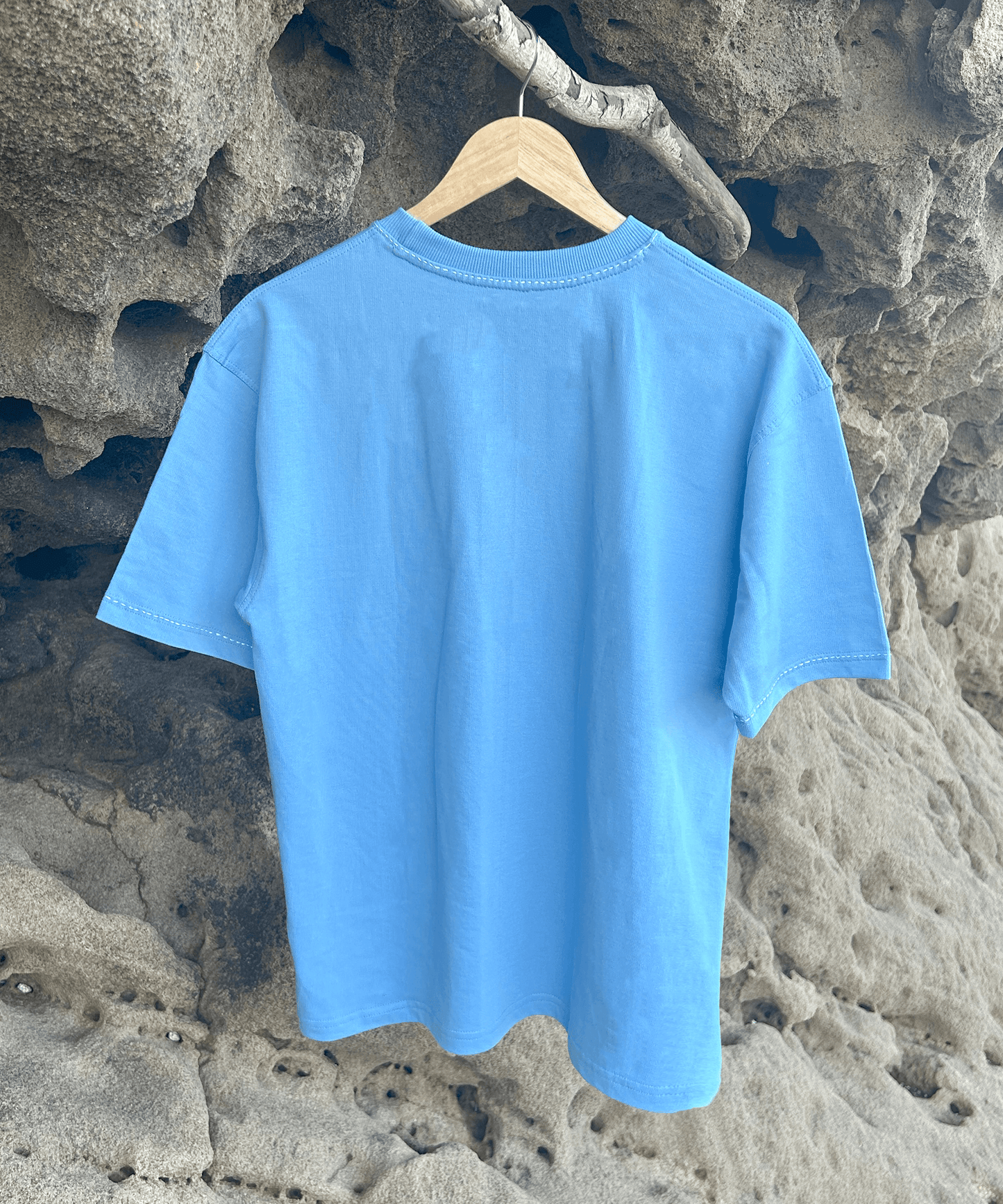 The Sunwave Tee – Unisex Oversized T-Shirt with Crochet Sun & Hand Embroidery | Ocean Whispers Collection - Hoot n' Wink