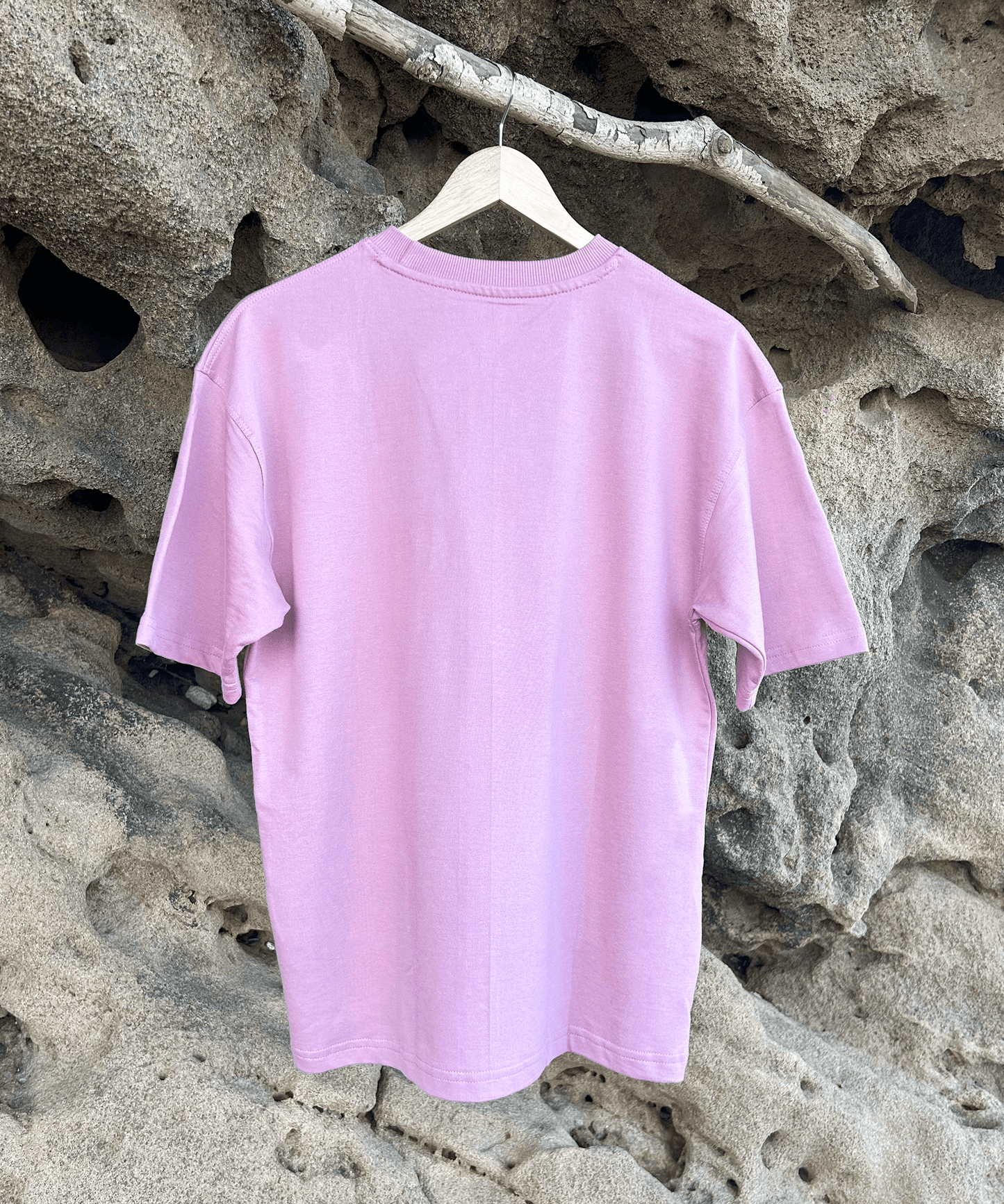 The Shoreline XO Tee – Unisex Oversized T-Shirt with Hand Embroidery & Crochet | Ocean Whispers Collection - Hoot n' Wink